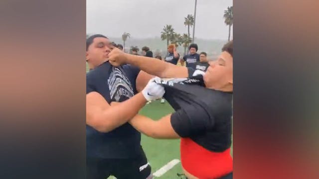OL vs DL Drills & Competition