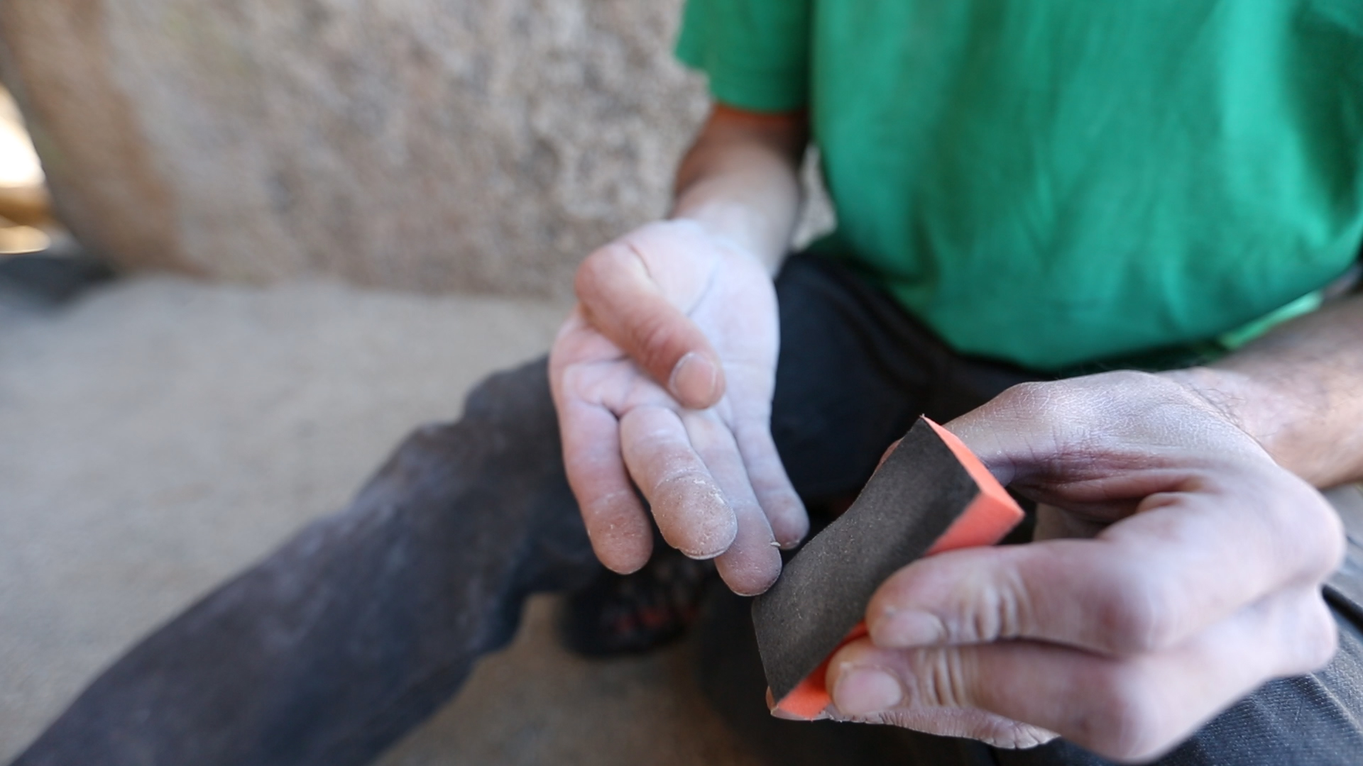 Bouldering: 8. The Importance of Sanding your Fingers