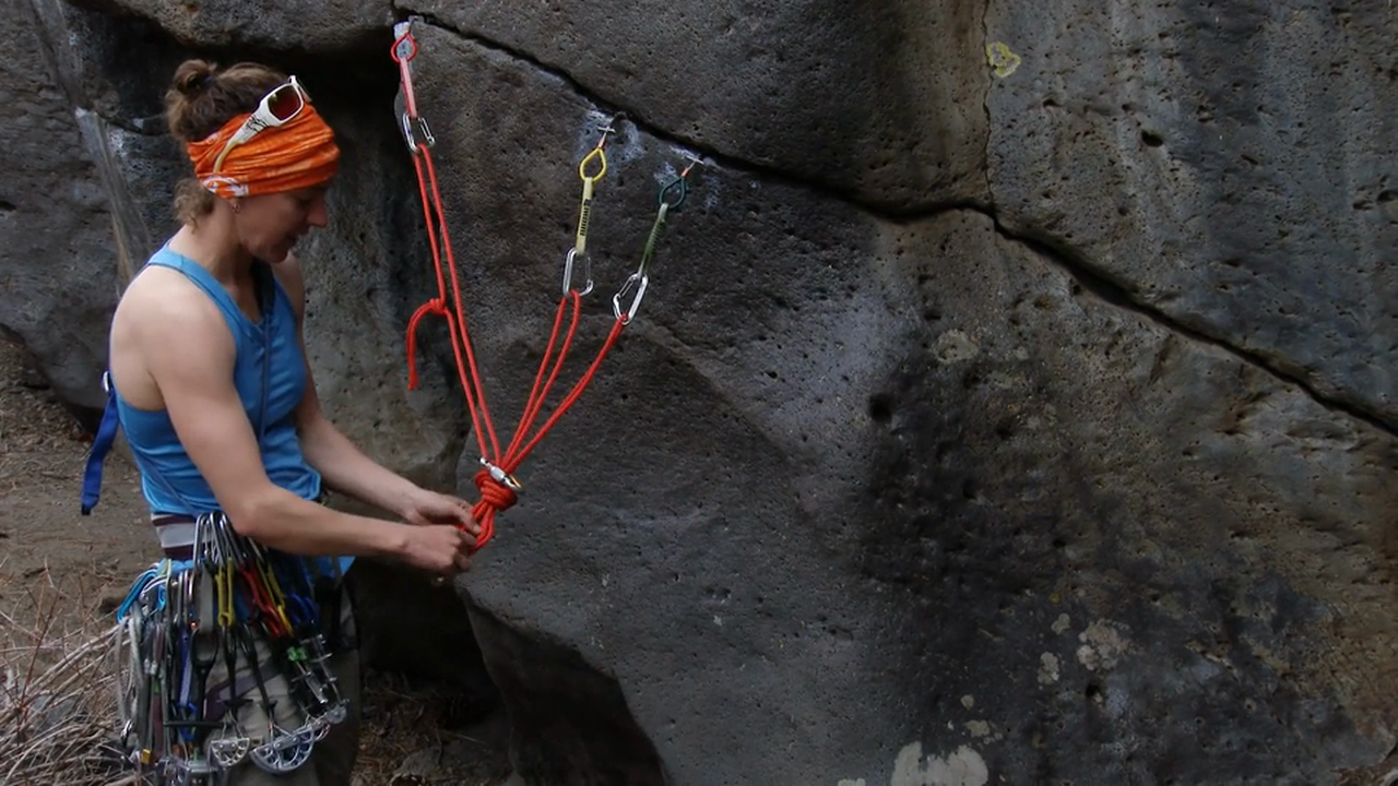 Traditional Climbing: 19. Maximizing Space at the Anchor