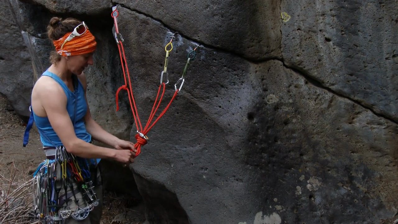 Traditional Climbing 19. Maximizing Space at the Anchor Traditional