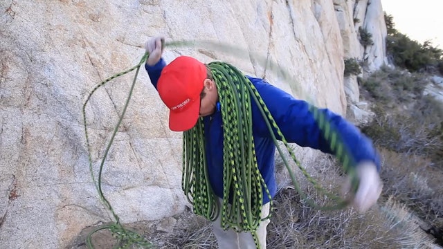 Basic & Intermediate Outdoor Climbing: 15. How To Coil the Rope - Butterfly Coil