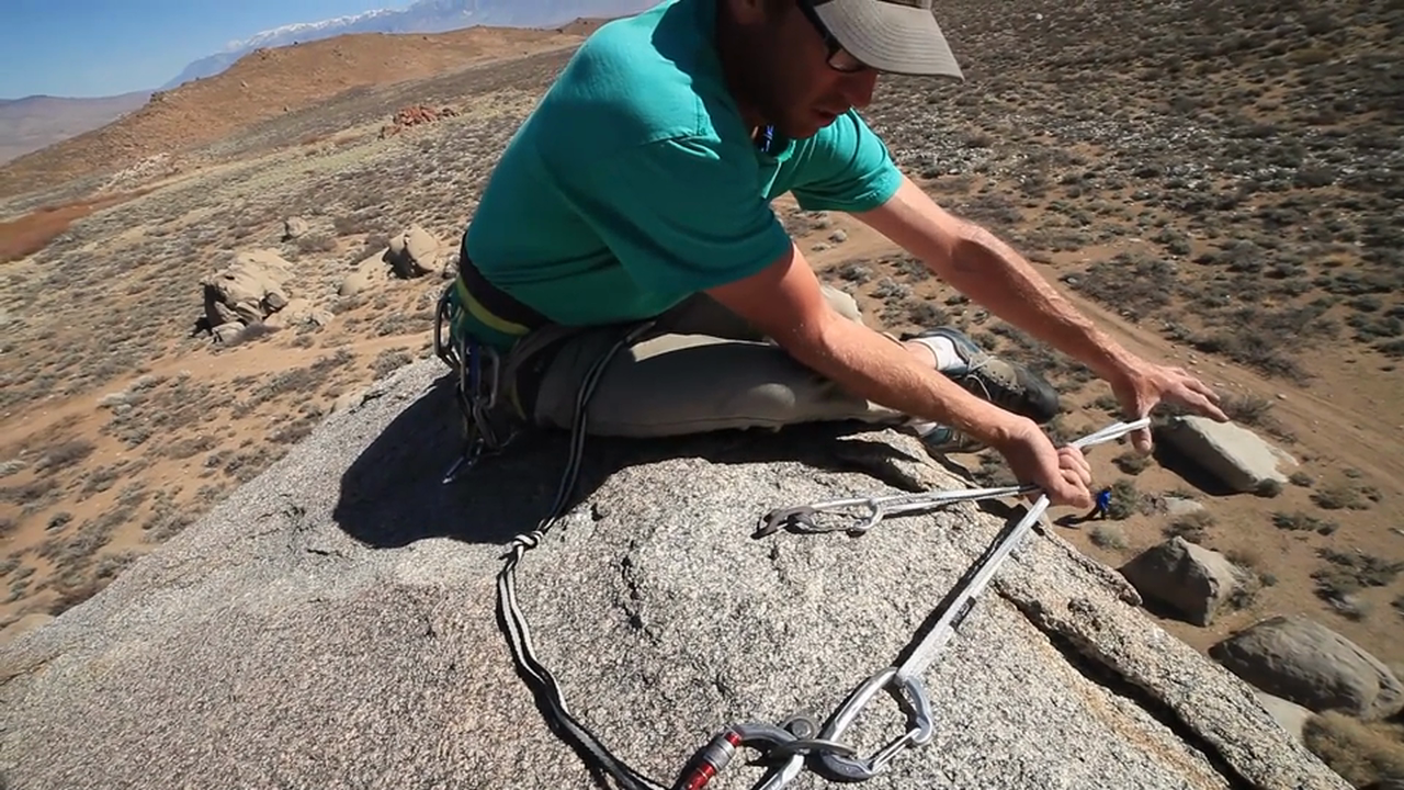Basic & Intermediate Outdoor Climbing: 6. Top Rope Anchor - Using a Double Length Sling