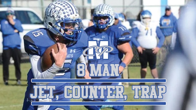 8 Man Gun Offense: Jet, Counter, Trap