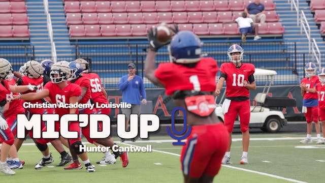 Mic'd Up Practice | Christian Academy...