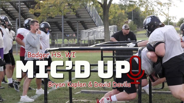 Mic'd Up Practice | Badger HS, WI