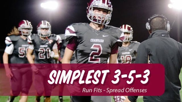 The Simplest 3-5-3 | p3 | Run Fits - Spread Offenses