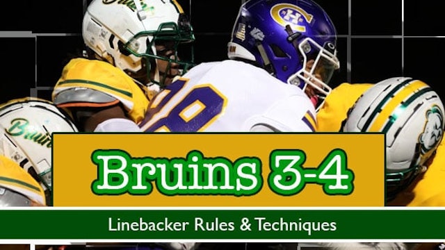 Bruins 3-4: Linebacker Rules & Techniques