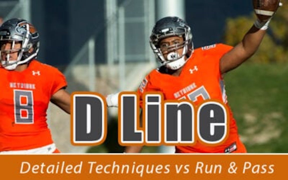 Tavita Sagapolu D Line Techniques vs Run & Pass The Online Clinic