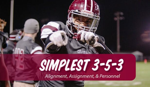 The Simplest 3-5-3 | p1 | Alignment, Assignment, & Personnel