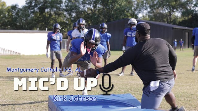 Mic'd Up Practice | Montgomery Cathol...