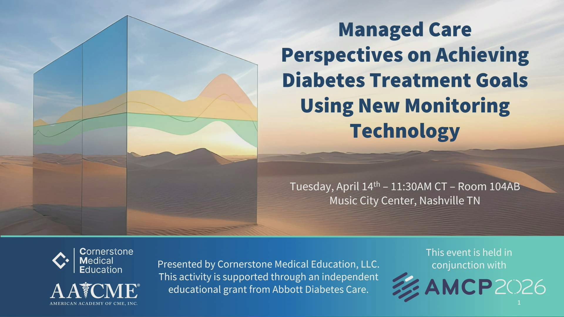 AMCP 2026 Managed Care Perspectives on Achieving Diabetes Treatment Goals