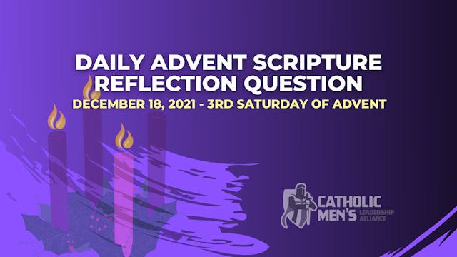 Daily Advent Reflection Questions: Sa...