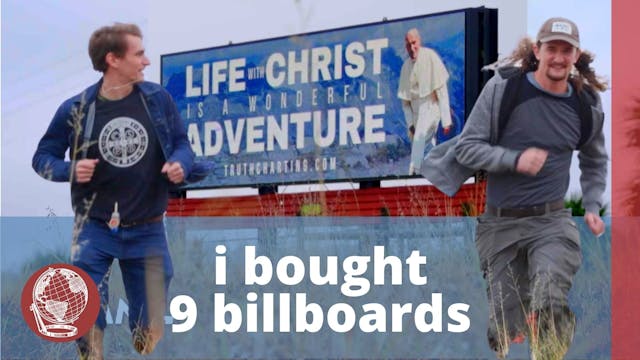 i put pope jpii billboards around ame...
