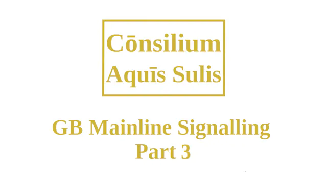 GB Mainline Signalling Part 3