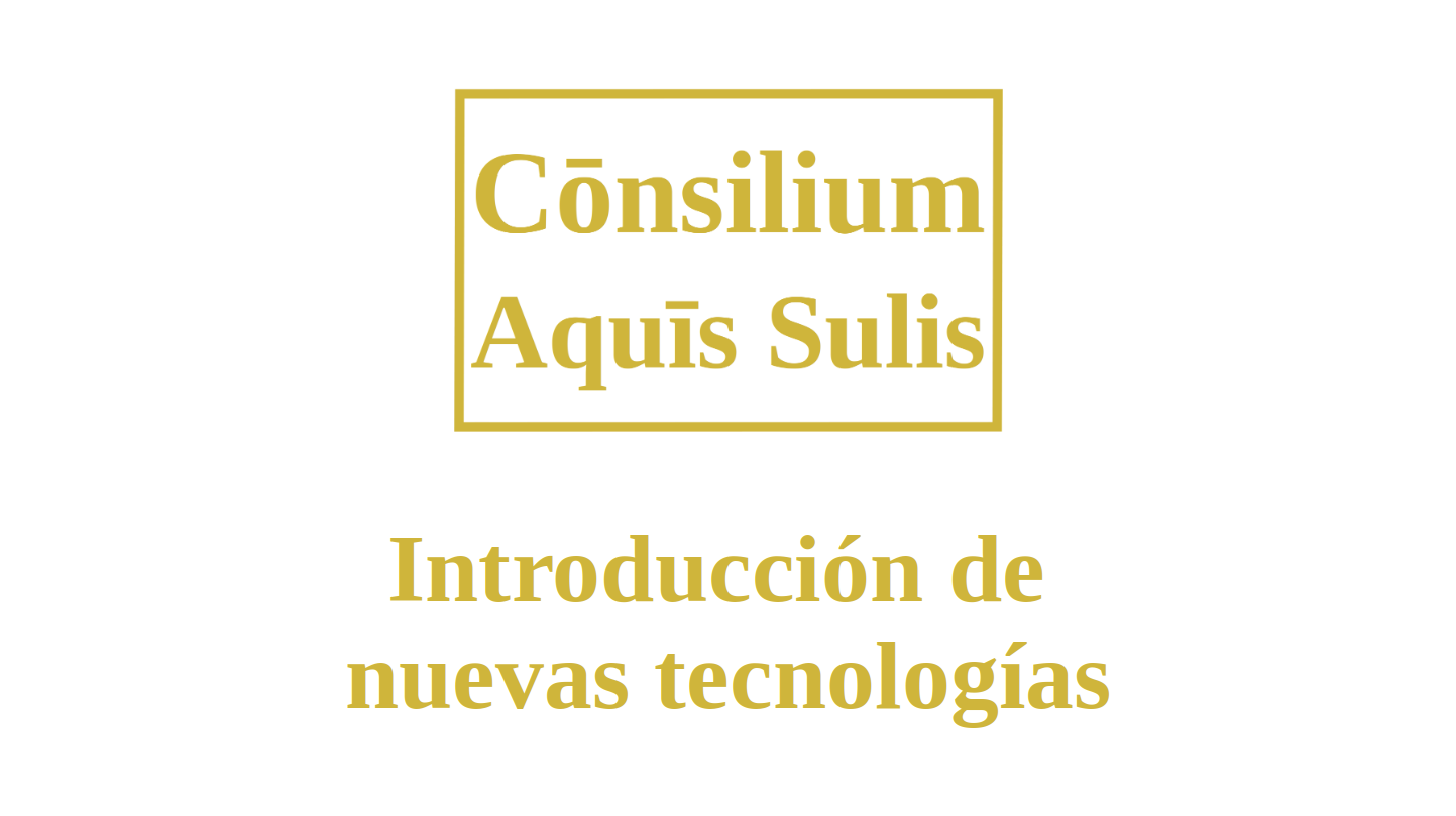 Introducción de nuevas tecnologías