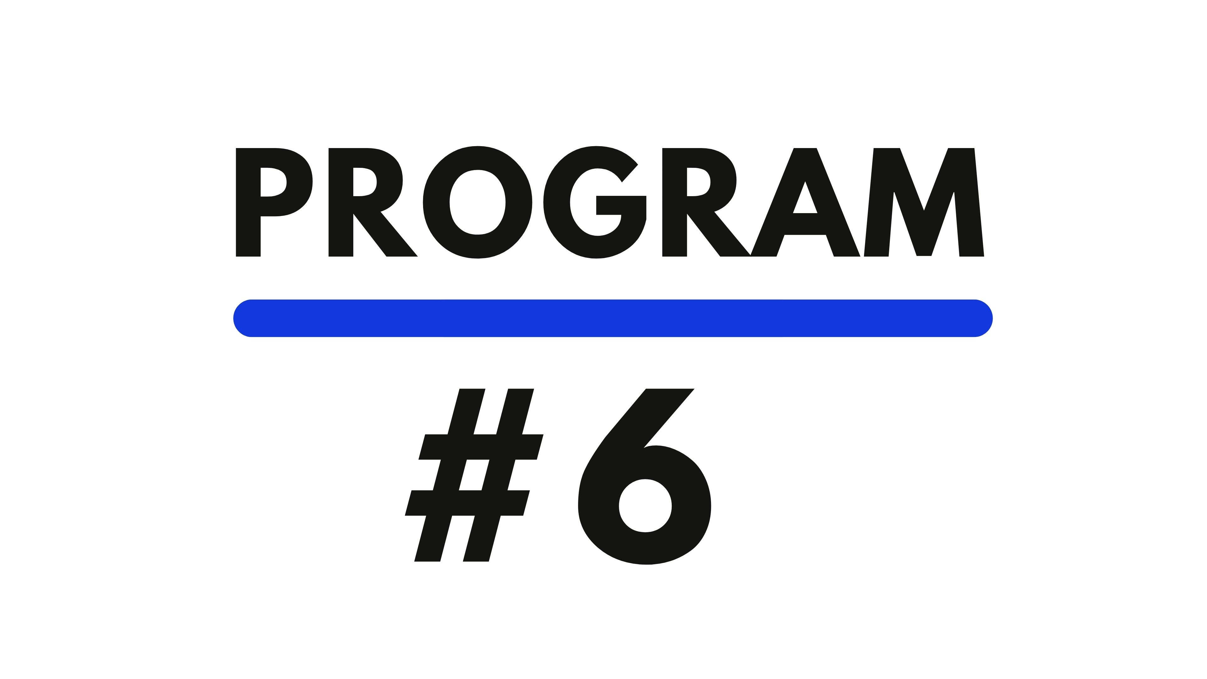 Program #6