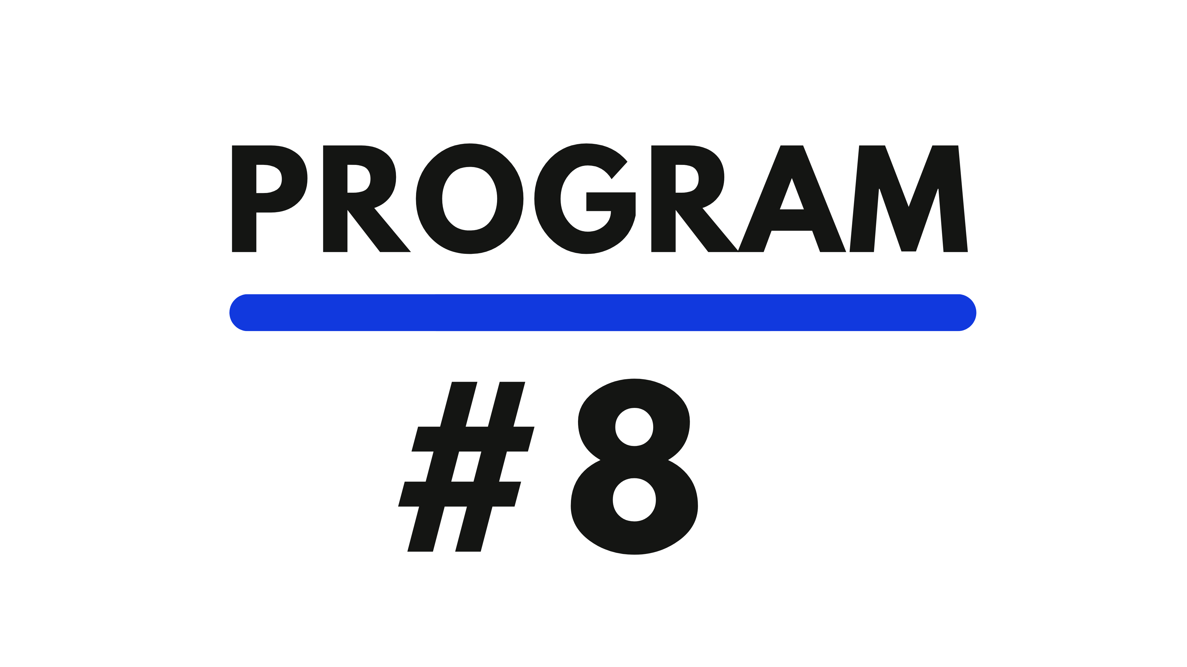 Program #8