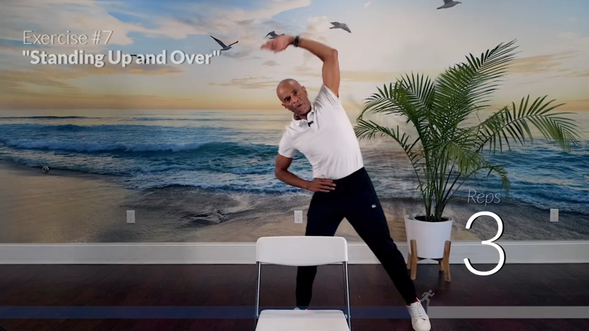 standing up and over