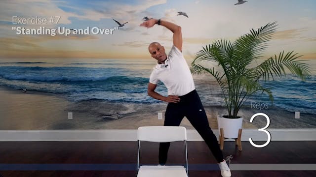 standing up and over