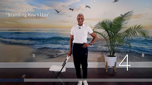 standing knee-ups
