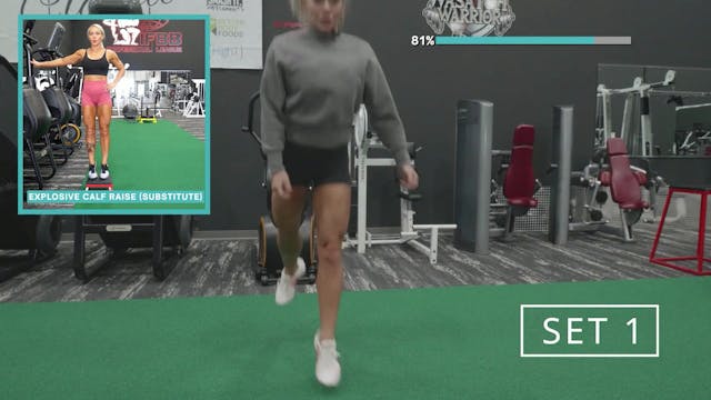 3. Plyometric Split Squat Calf Raise