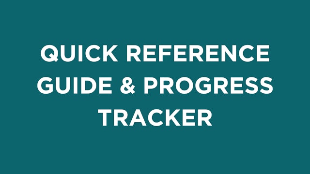 Quick Reference Guide & Progress Tracker: Month 12 - At the Gym (PDF)