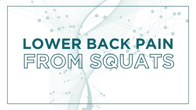 Why Your Lower Back Hurts from Squats
