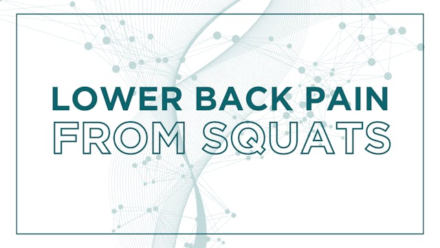 Why Your Lower Back Hurts from Squats