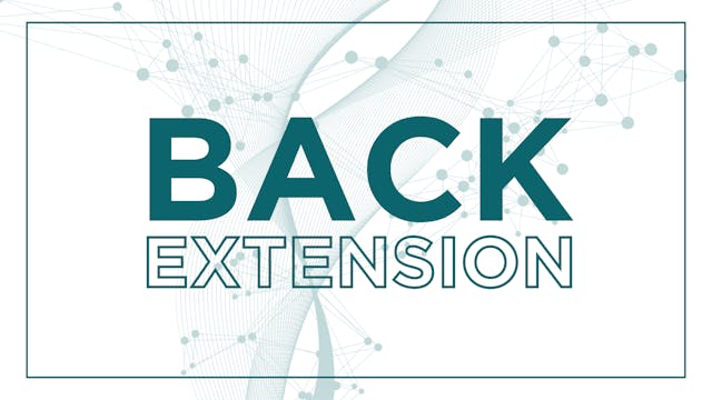 Killer Glutes with the Back Extension!