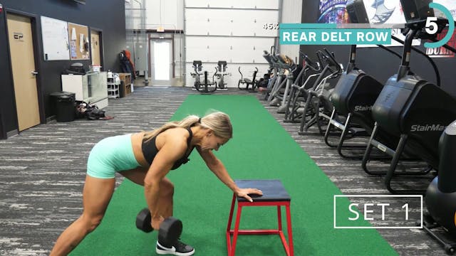 4. Single Arm Bent Over Rear Delt Row