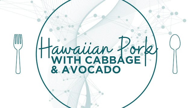 Hawaiian Pork with cabbage & avocado