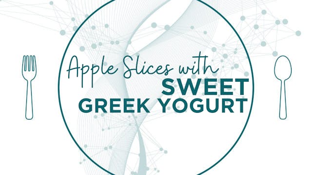 Apple Slices with Sweet Greek Yogurt