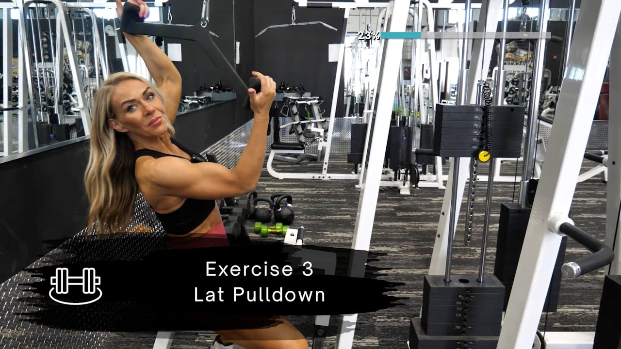 M12 At the Gym Day 2 - Back & Biceps - Coach Tara: On Demand