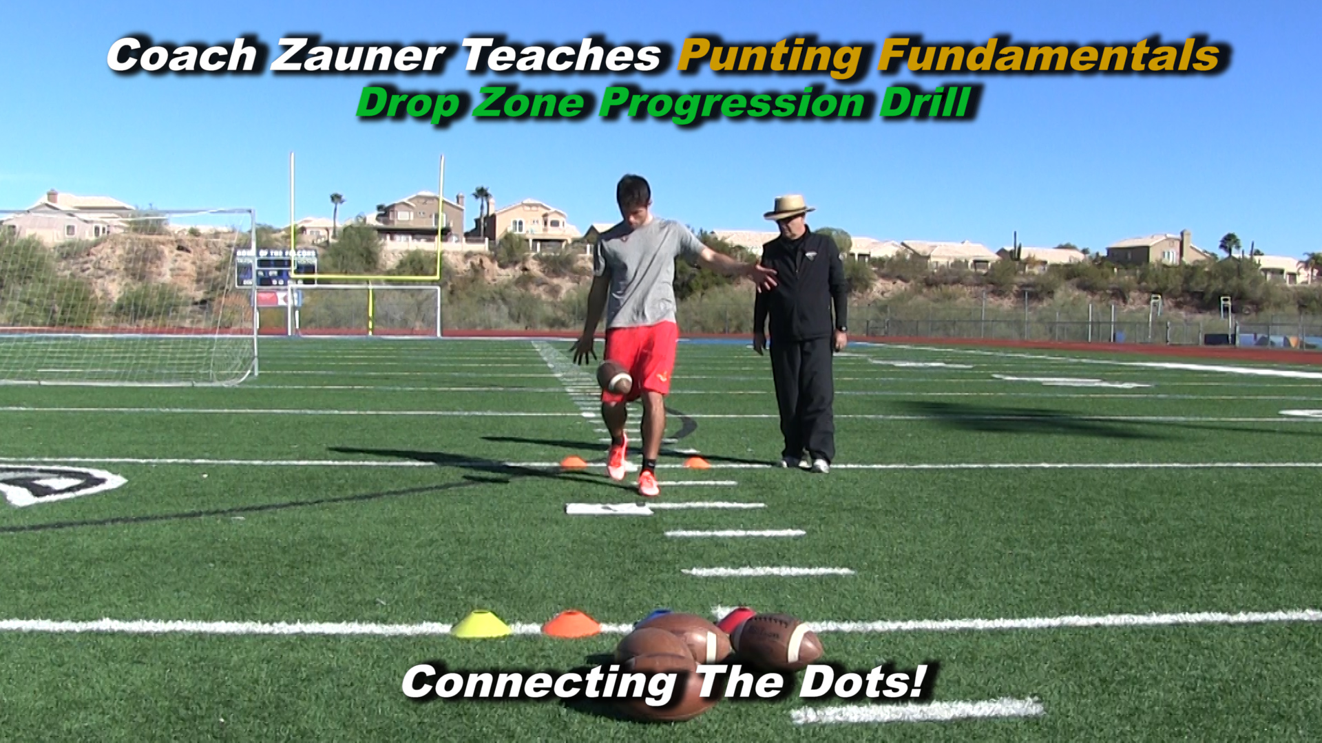 #2 Coach Zauner Teaches The Drop Zone Progression Drill - Connecting The Dots!