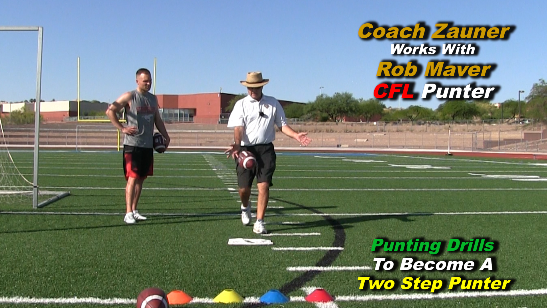 #9 Coach Zauner's ONE on ONE Punting Lessons with Rob Maver CFL Punter