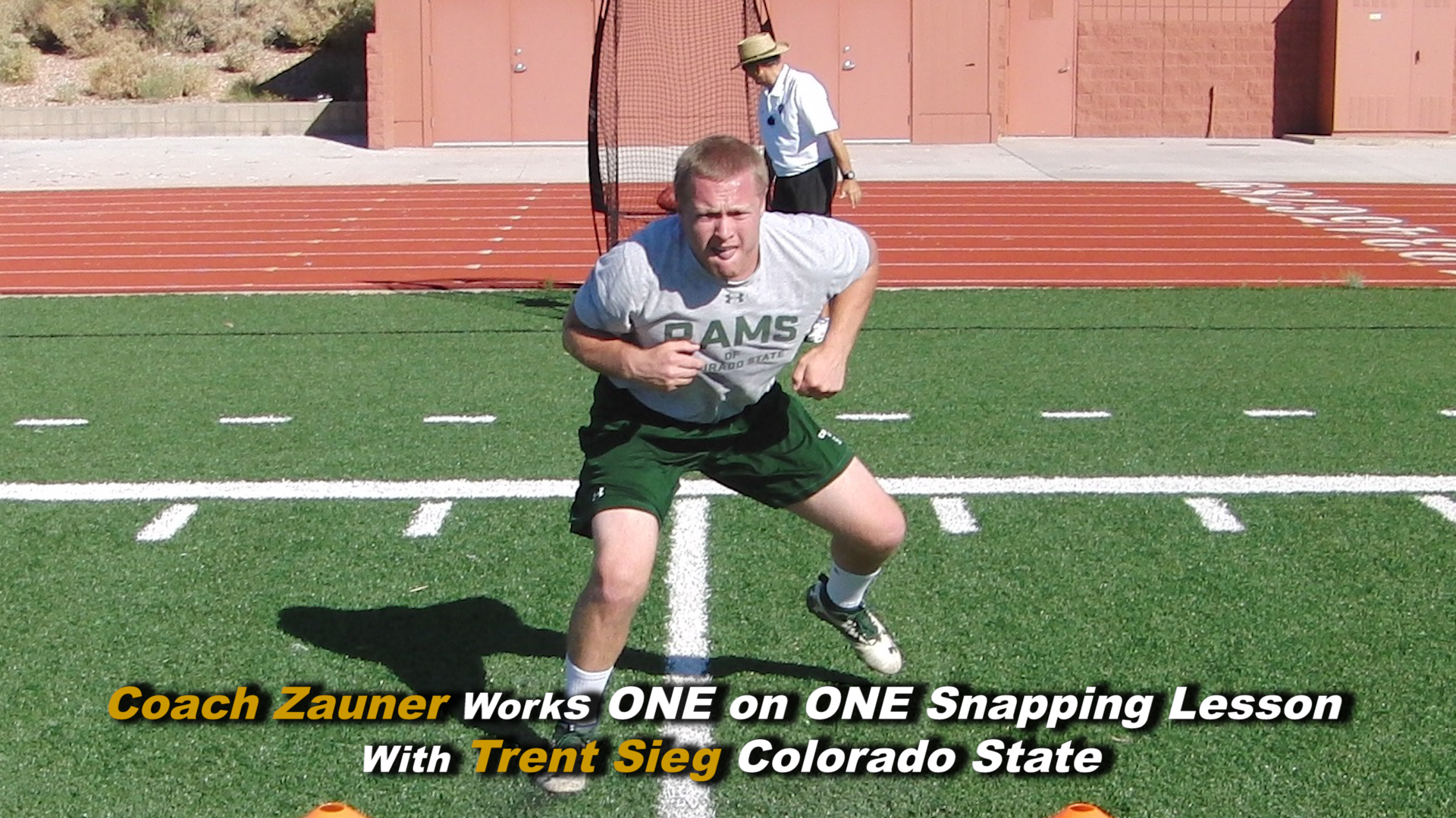 #10 Coach Zauner Works ONE on ONE Snapping Lesson with Trent Sieg Colorado State
