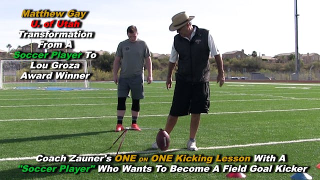 #8 Coach Zauner's ONE on ONE Kicking ...