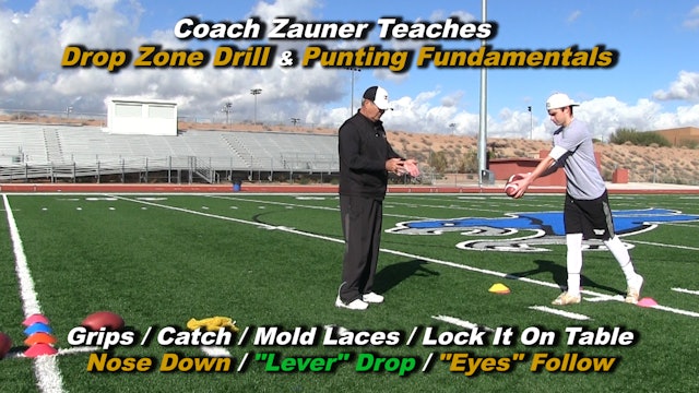#3 Coach Zauner Teaches the Drop Zone Drill with a Nose Down Lever Drop 