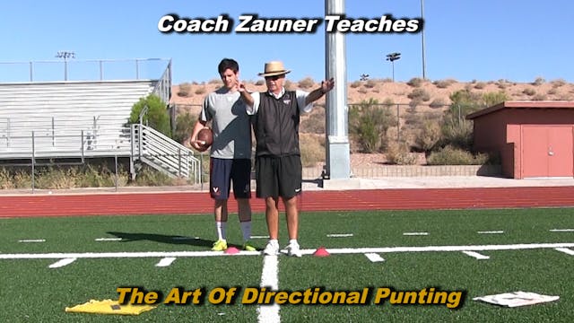 #11 Coach Zauner Teaches The Art of Directional Punting with a College Punter