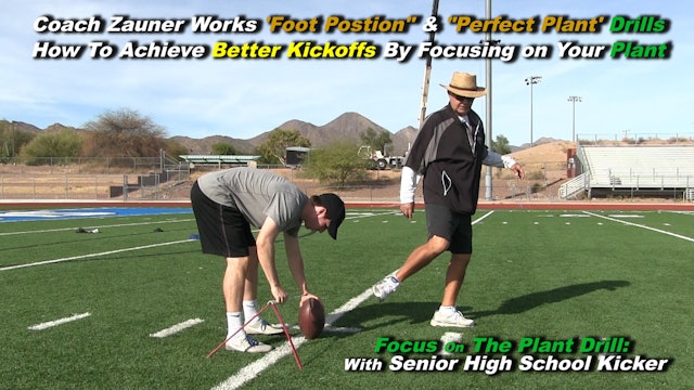 #5 Coach Zauner Works Drills to Achieve Better Kickoffs with High School Kicker 