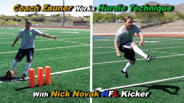 #15 Coach Zauner Works FG & Kickoff  with Nick Novak NFL PK
