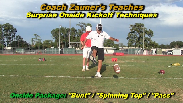 #13 Coach Zauner Teaches A Surprise Onside Kickoff Technique Package