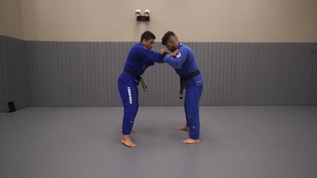 Single Leg with 2 on 1 Collar Grip to...