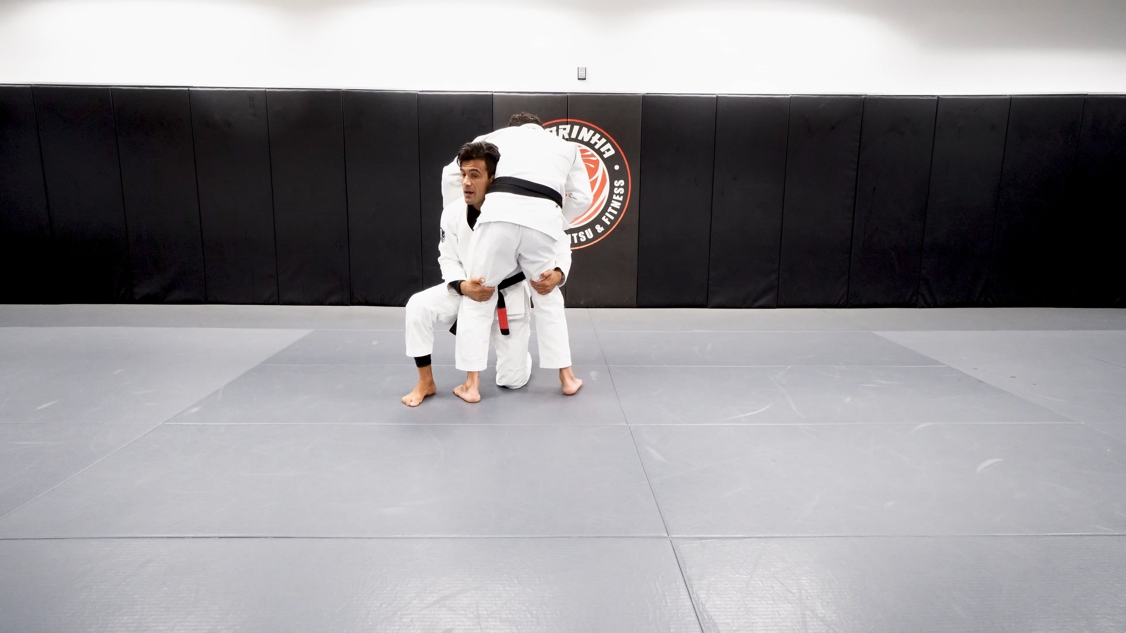 Double Leg to Wiper Footwork Side Control