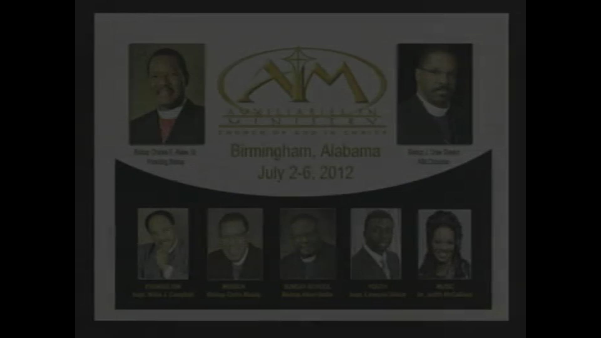 COGIC AIM 2012 Thursday Evening Worship Bishop J. Drew Sheard