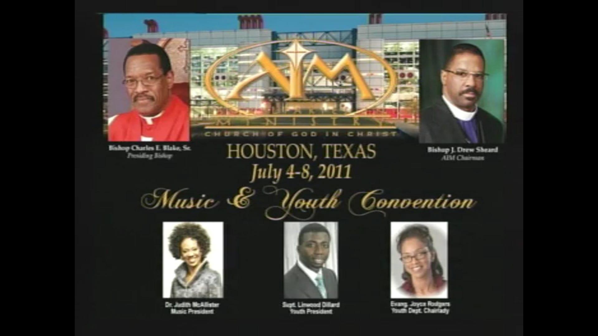 COGIC AIM 2011 Music & Youth Wednesday Noonday Worship Part 1