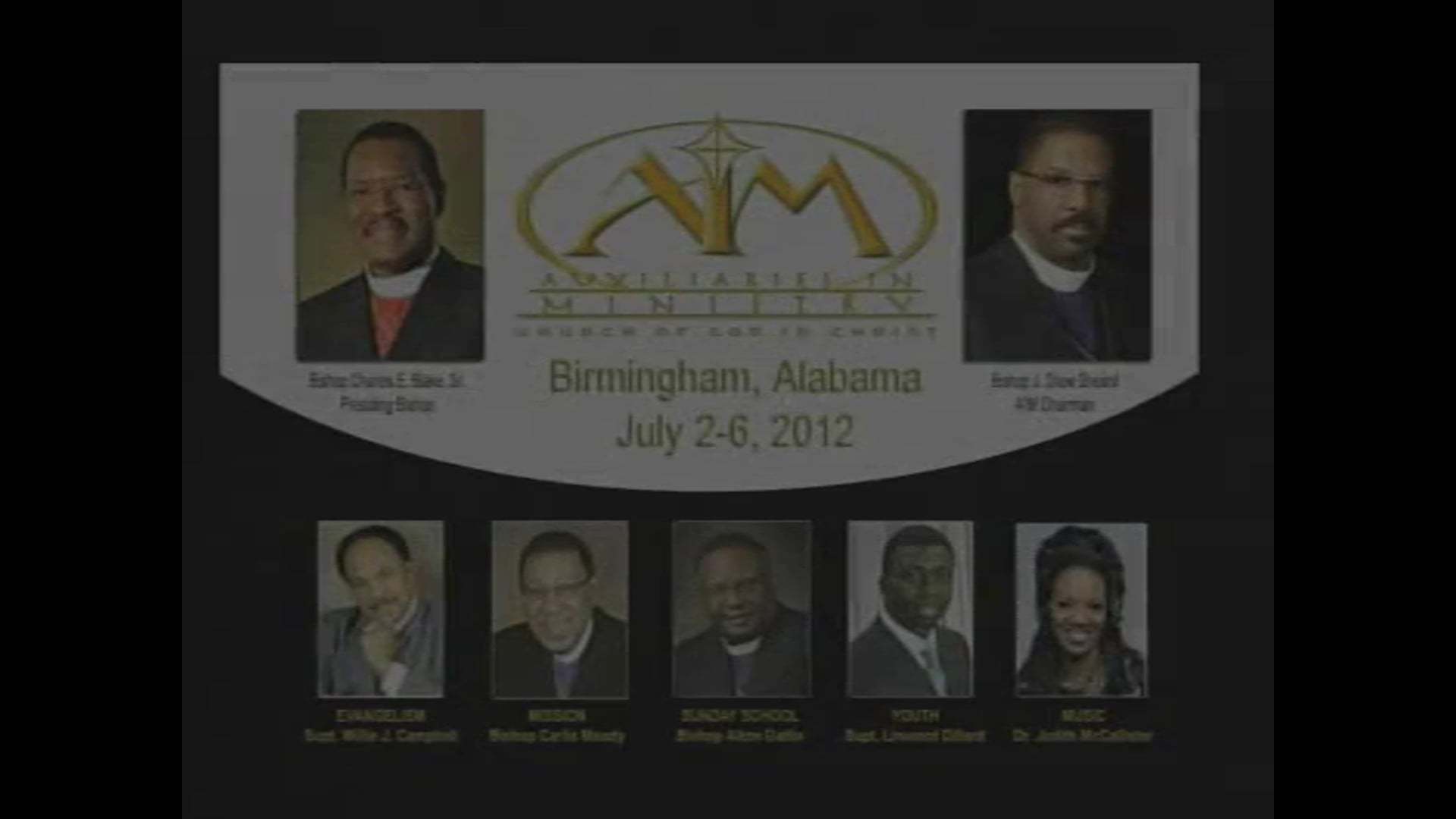 COGIC AIM 2012 Friday Evening Worship Bishop C.E. Blake
