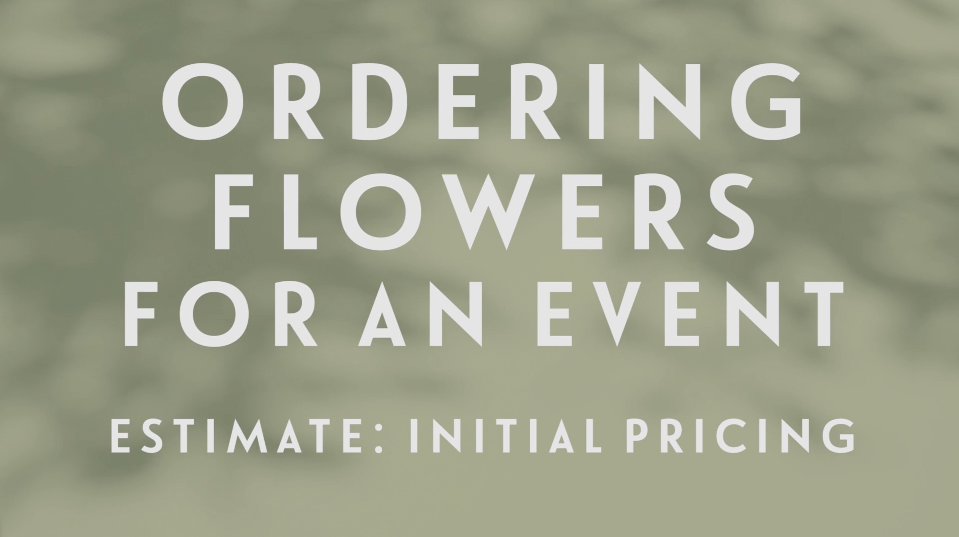 0076 | Ordering Flowers For An Event 2