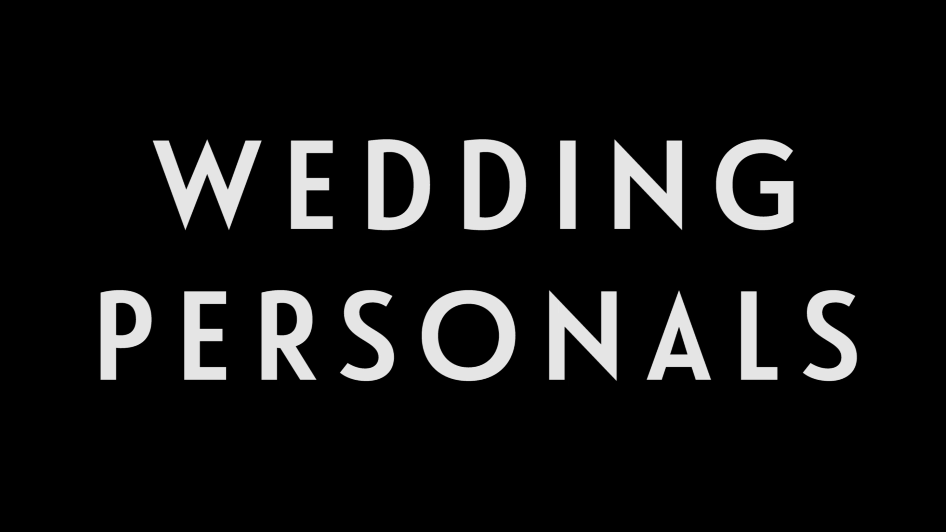 0028 | Wedding Personals
