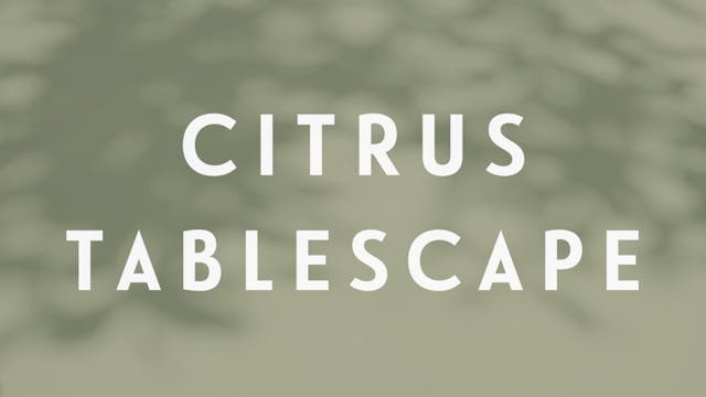 0124 | Citrus TableScape